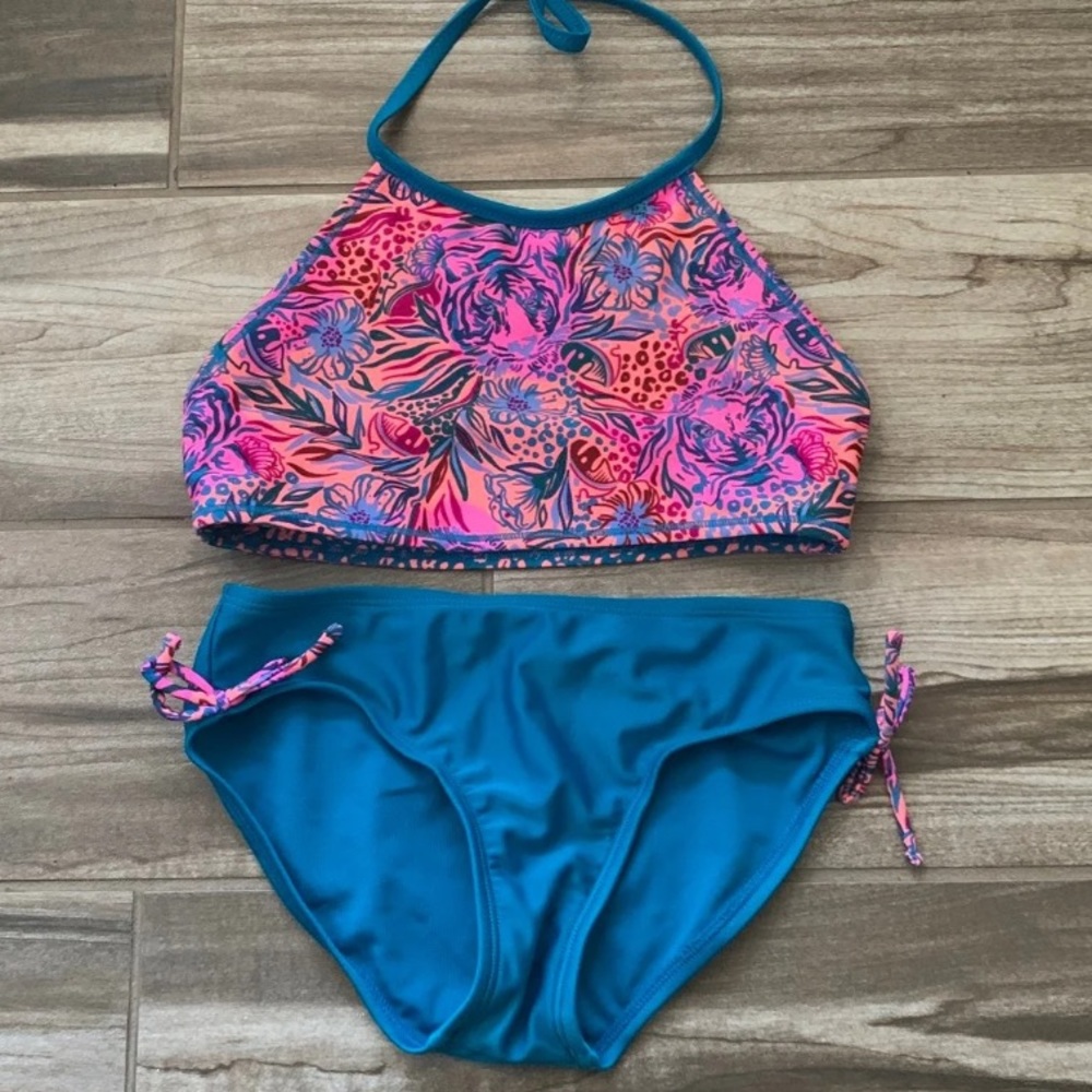 Girls Two Piece Bikini Reversible Top